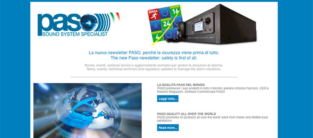 newsletter PASO